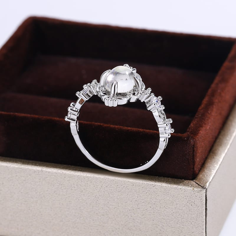 KissICON KissIcon S925 Moonstone Ring For Women - Engagement Gift
