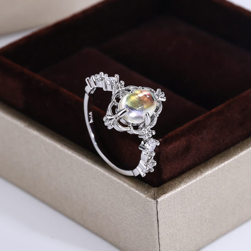 KissICON KissIcon S925 Moonstone Ring For Women - Engagement Gift