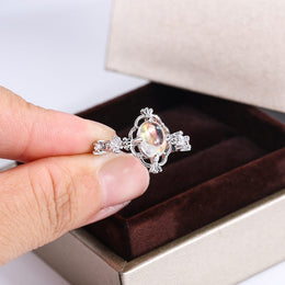 KissICON KissIcon S925 Moonstone Ring For Women - Engagement Gift