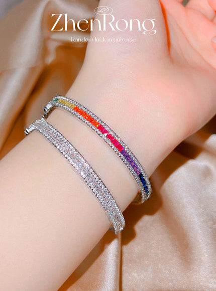 KissICON Kissicon S925 Silver Bling CZ Bangles