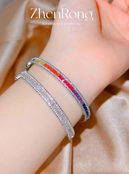 KissICON Kissicon S925 Silver Bling CZ Bangles