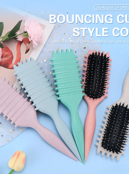 KissICON KissIcon Salon Curl Brush - Reduces Pulling For