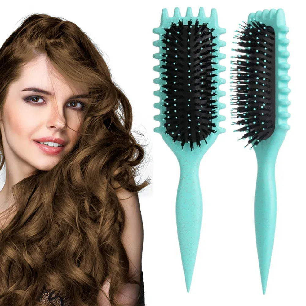 KissICON KissIcon Salon Curl Hair Brush - Detangling Reduces