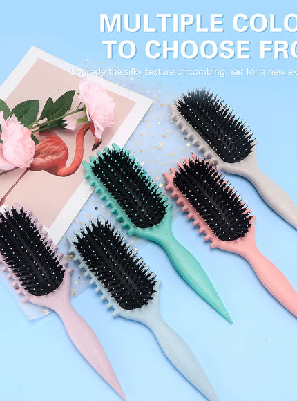 KissICON KissIcon Salon Curl Hair Brush - Detangling Reduces