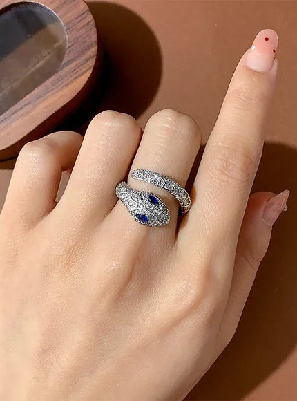KissICON KissIcon Serpent Adjustable Ring - Open Band Boho Style