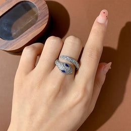 KissICON KissIcon Serpent Adjustable Ring - Open Band Boho Style