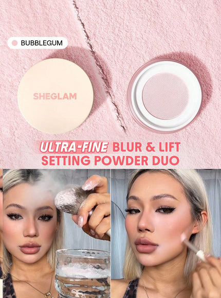 jkthpu-45 KissIcon SHEGLAM InstaReady Blur Powder Duo Bubblegum Matte