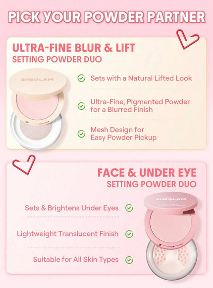 jkthpu-45 KissIcon SHEGLAM InstaReady Blur Powder Duo Bubblegum Matte