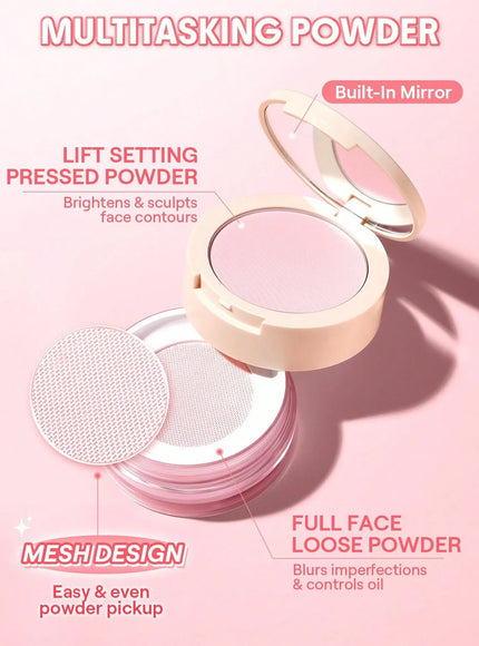 jkthpu-45 KissIcon SHEGLAM InstaReady Blur Powder Duo Bubblegum Matte