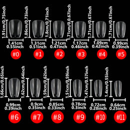 KissICON KissIcon Short Almond Nail Tips Clear Gel Press