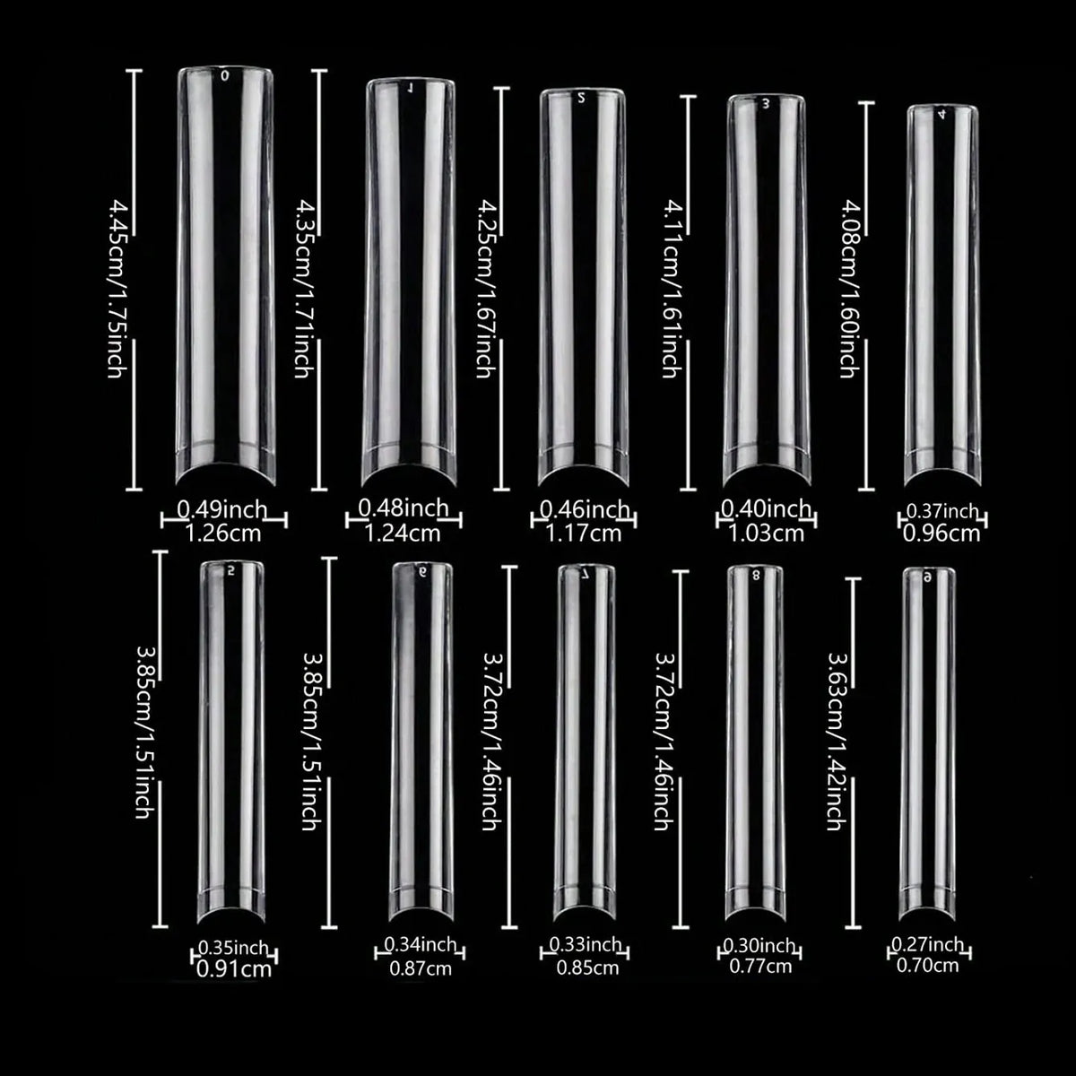 KissICON KissIcon Short Almond Nail Tips Clear Gel Press