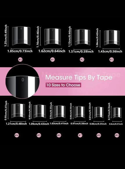 KissICON KissIcon Short Almond Nail Tips Clear Gel Press