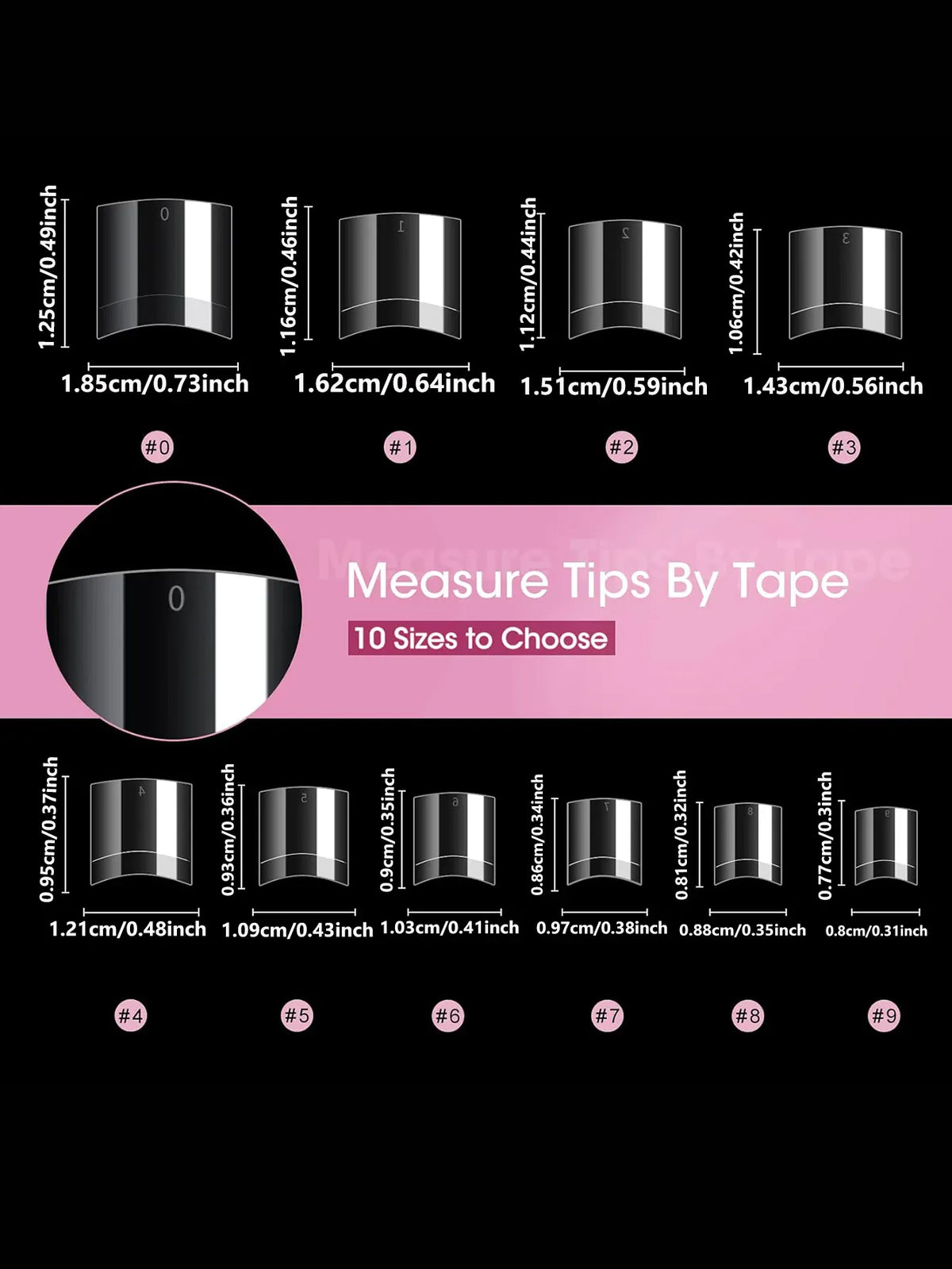 KissICON KissIcon Short Almond Nail Tips Clear Gel Press