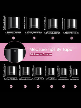 KissICON KissIcon Short Almond Nail Tips Clear Gel Press