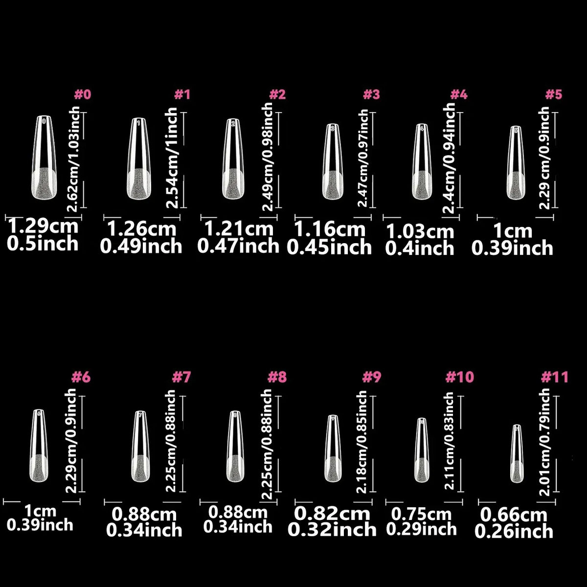 KissICON KissIcon Short Almond Nail Tips Clear Gel Press