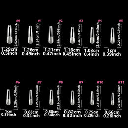 KissICON KissIcon Short Almond Nail Tips Clear Gel Press