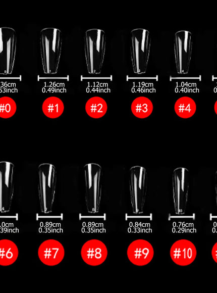 KissICON KissIcon Short Almond Nail Tips Clear Gel Press