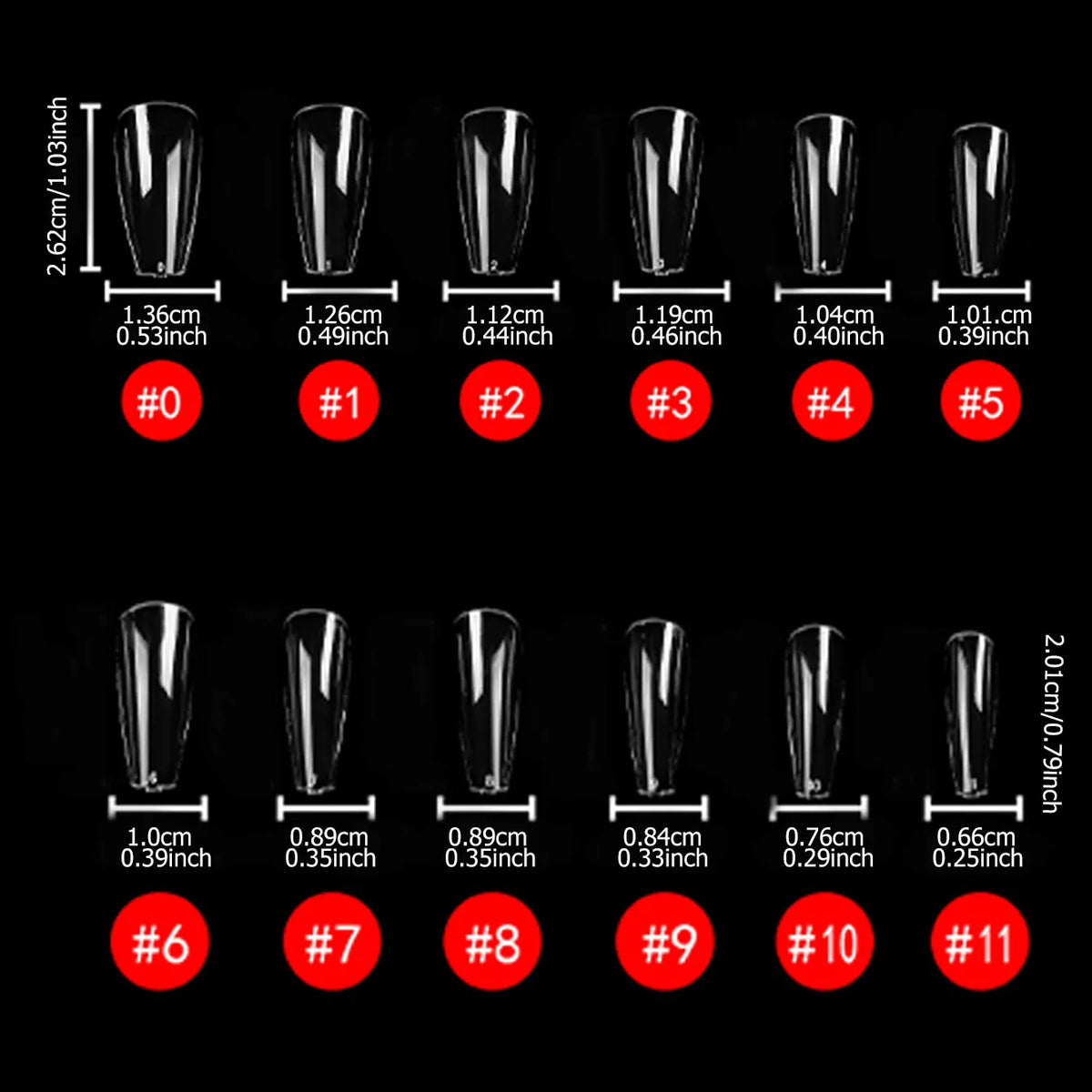 KissICON KissIcon Short Almond Nail Tips Clear Gel Press