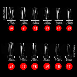 KissICON KissIcon Short Almond Nail Tips Clear Gel Press