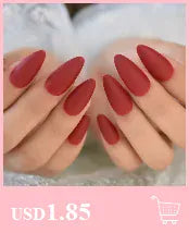 KissICON KissIcon Short Matte Black Press On Nails -