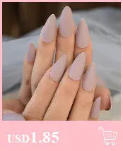KissICON KissIcon Short Matte Black Press On Nails -