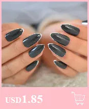 KissICON KissIcon Short Matte Black Press On Nails -