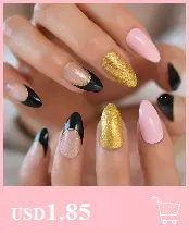 KissICON KissIcon Short Matte Black Press On Nails -