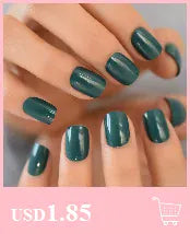 KissICON KissIcon Short Matte Black Press On Nails -