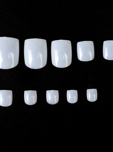 KissICON KissIcon Short Square Fake Toe Nails Box Natural