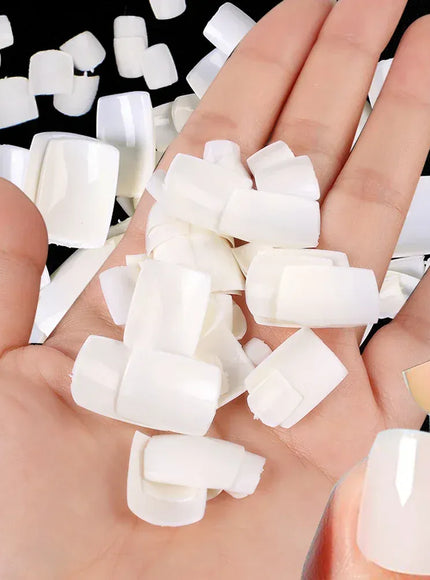 KissICON KissIcon Short Square Fake Toe Nails Box Natural