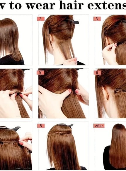 KissICON KissIcon Six Piece Set Clip In Hair Extensions