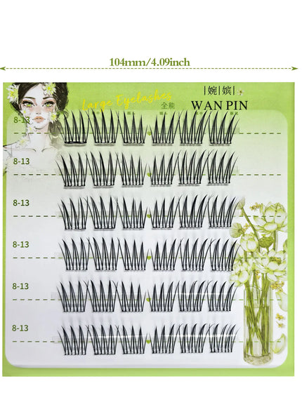KissICON KissIcon Six Row Glue Free Lashes Curled Long