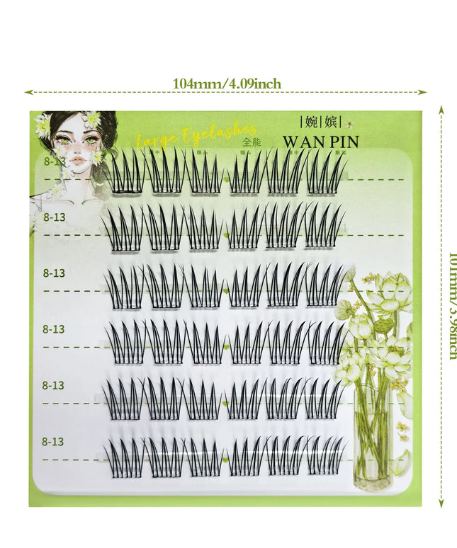 KissICON KissIcon Six Row Glue Free Lashes Curled Long