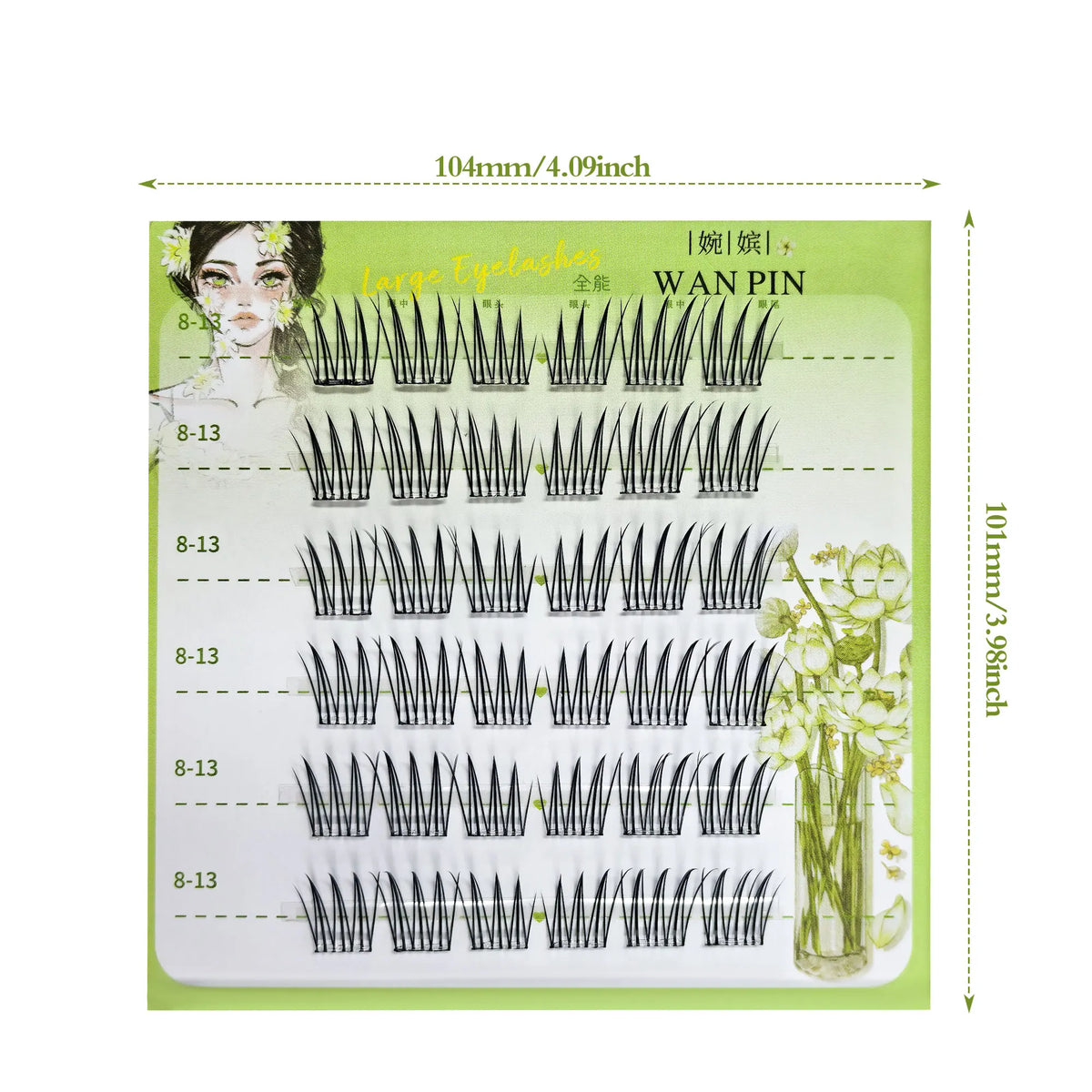 KissICON KissIcon Six Row Glue Free Lashes Curled Long