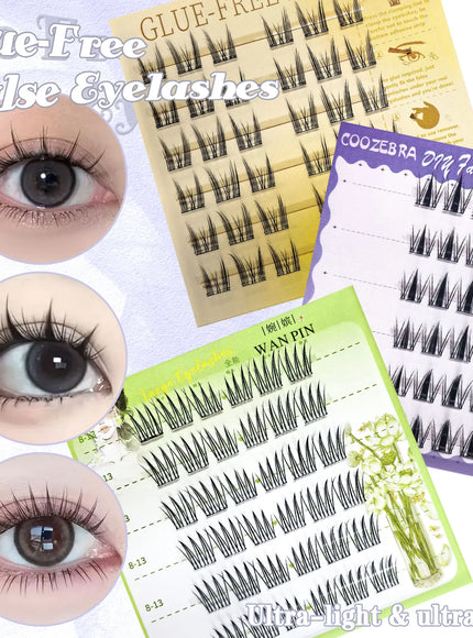 KissICON KissIcon Six Row Glue Free Lashes Curled Long