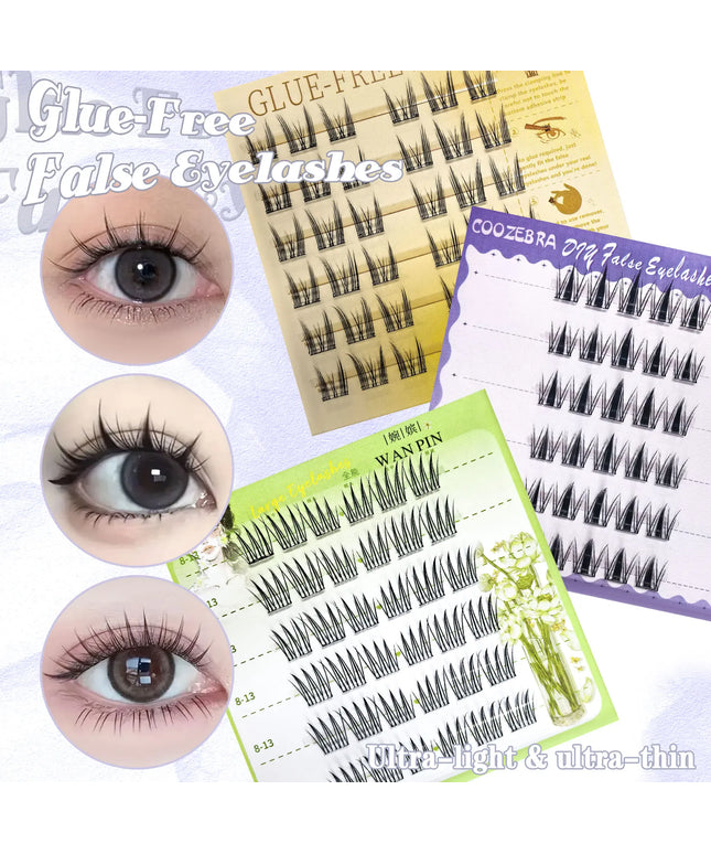 KissICON KissIcon Six Row Glue Free Lashes Curled Long