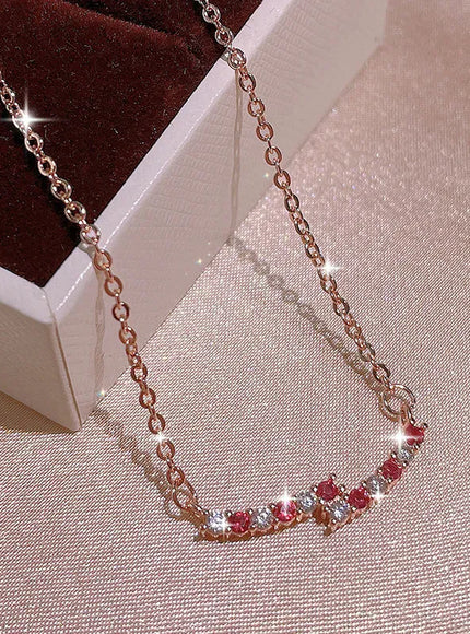 KissICON KissIcon Smile Necklace Rose Gold Plated - Hypoallergenic