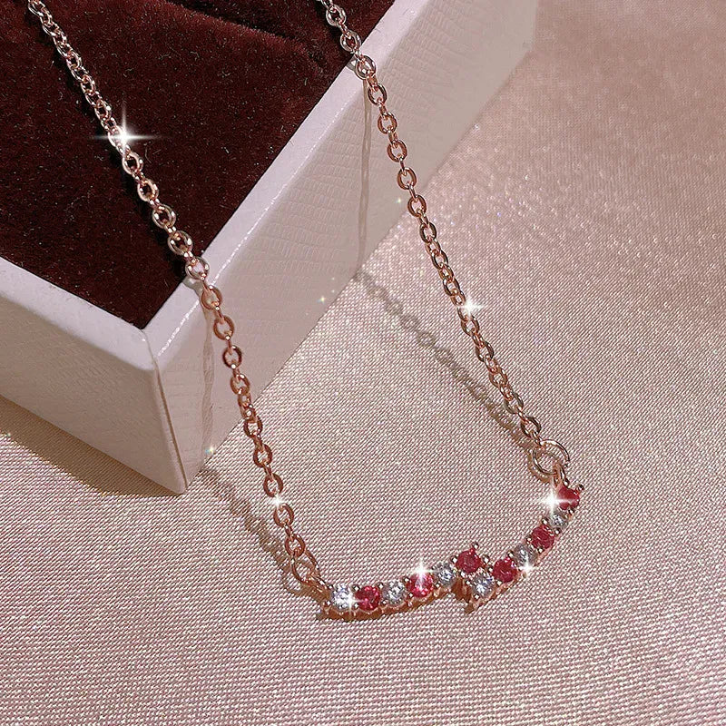 KissICON KissIcon Smile Necklace Rose Gold Plated - Hypoallergenic