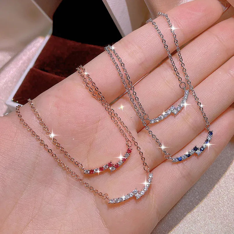 KissICON KissIcon Smile Necklace Rose Gold Plated - Hypoallergenic