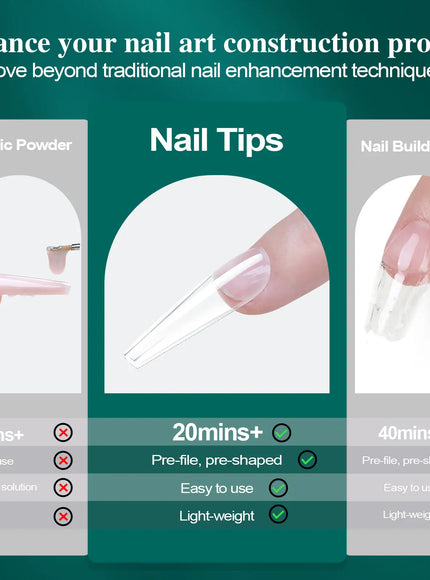 KissICON [KissIcon] Soft Gel Nail Tips Full Cover Almond