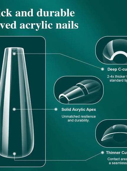KissICON [KissIcon] Soft Gel Nail Tips Full Cover Almond