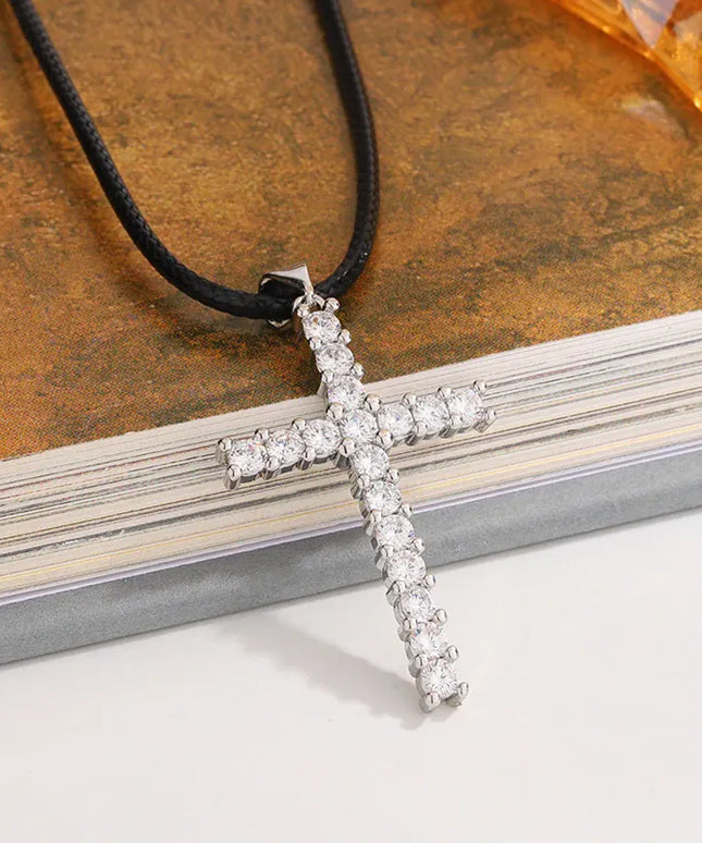 KissICON KissIcon Sparkling Cross Zircon Necklace - Hypoallergenic