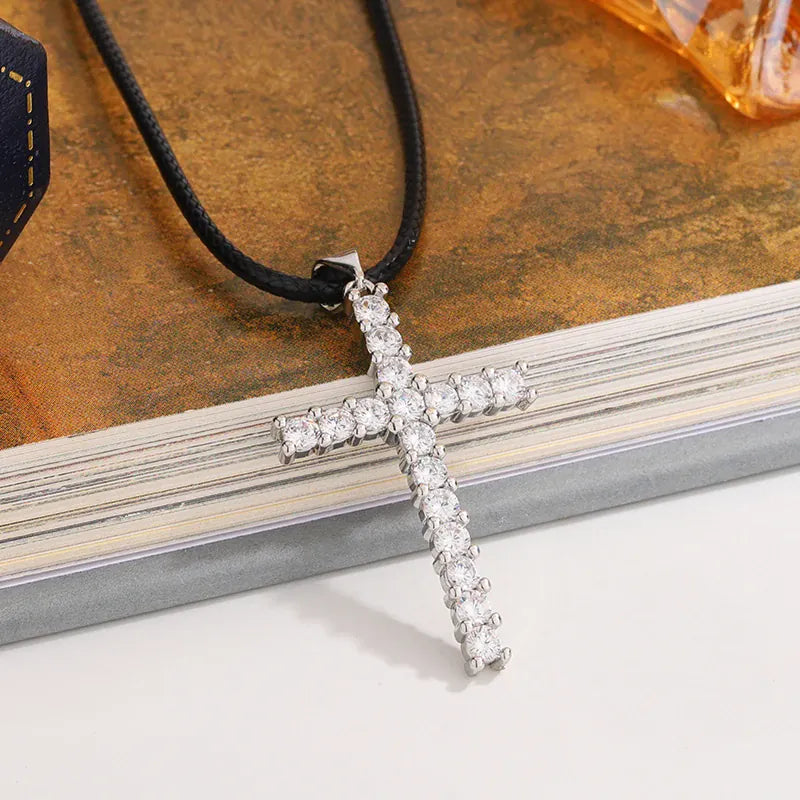 KissICON KissIcon Sparkling Cross Zircon Necklace - Hypoallergenic