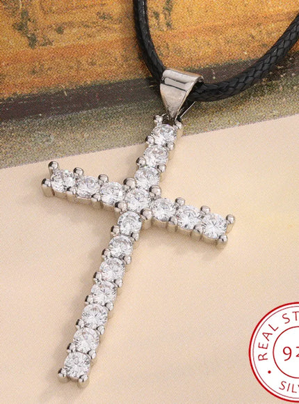 KissICON KissIcon Sparkling Cross Zircon Necklace - Hypoallergenic