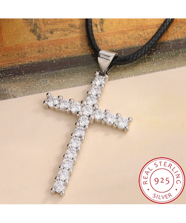 KissICON KissIcon Sparkling Cross Zircon Necklace - Hypoallergenic