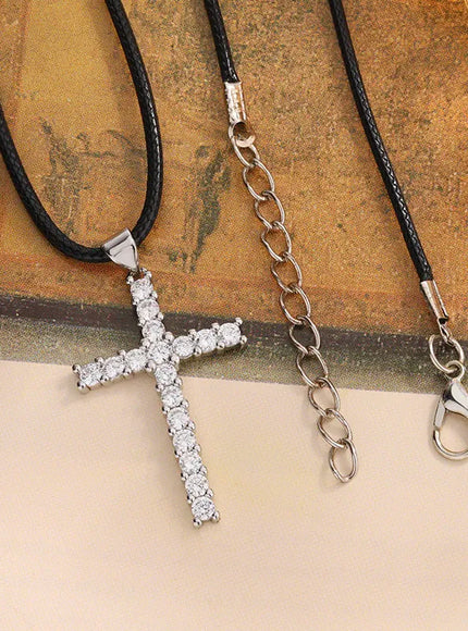 KissICON KissIcon Sparkling Cross Zircon Necklace - Hypoallergenic
