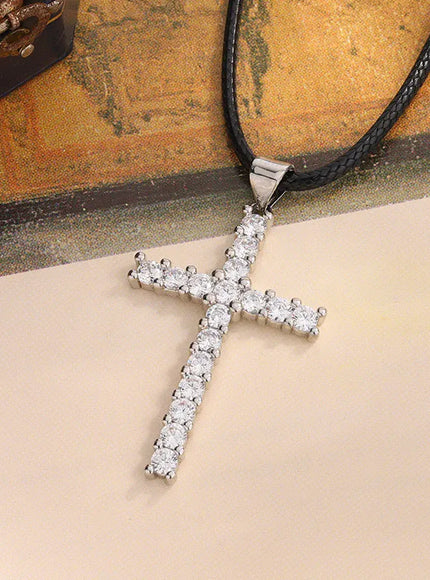 KissICON KissIcon Sparkling Cross Zircon Necklace - Hypoallergenic