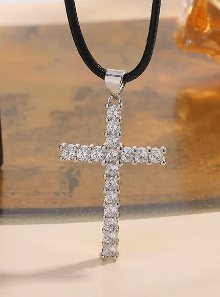 KissICON KissIcon Sparkling Cross Zircon Necklace - Hypoallergenic