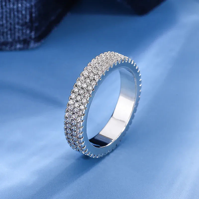 KissICON KissIcon Sparkling Zircon Ring S925 Silver Plated - Shine