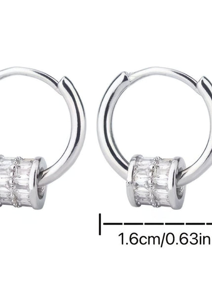 jkthpu-45 KissIcon Sparkling Zirconia Designer Earrings 18K Gold